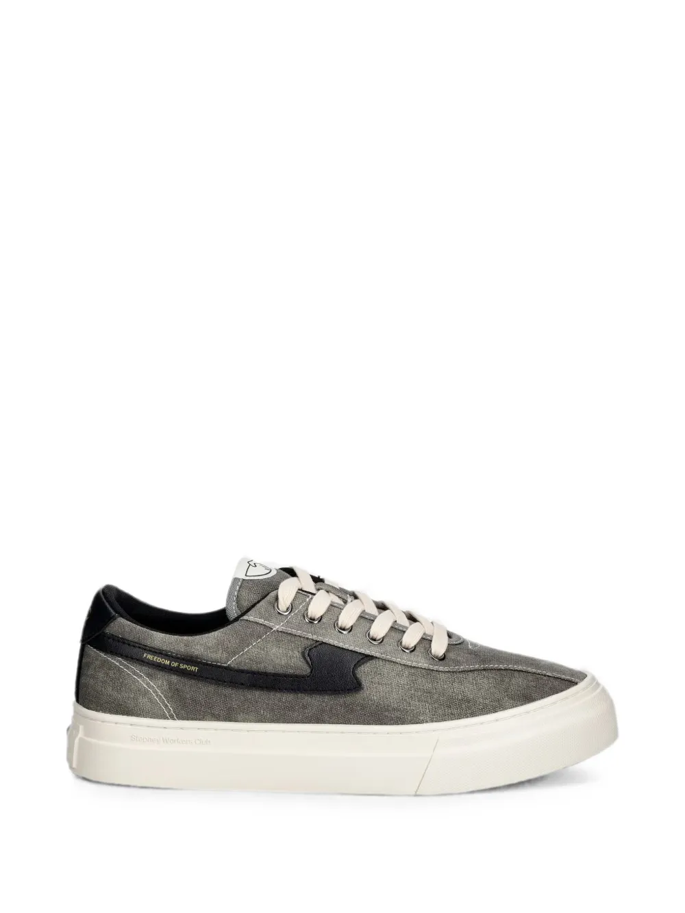 Stepney Workers Club S-Strike logo-patch low-top sneakers - Grigio