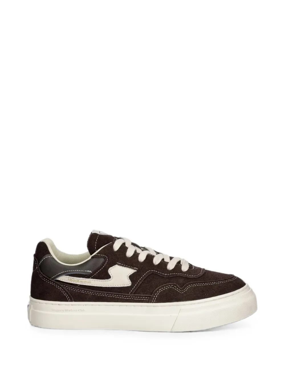Stepney Workers Club S-Strike suede panelled sneakers