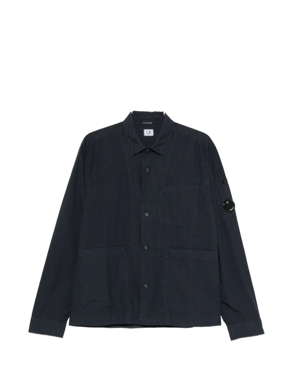 C.P. Company lens-detail button-up shirt - Blue