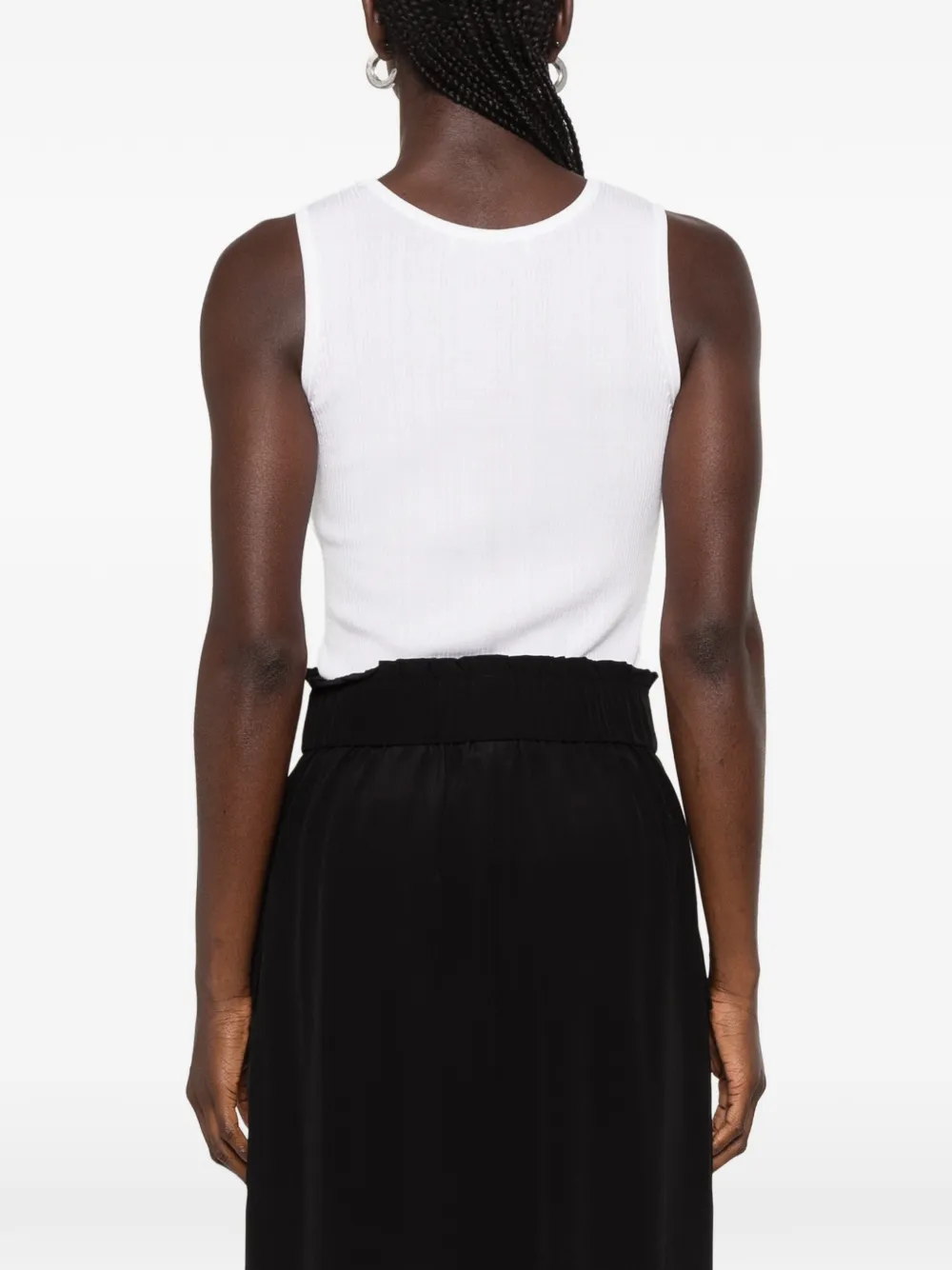 JOSEPH Midi-rok met striksluiting en paperbag-taille Zwart