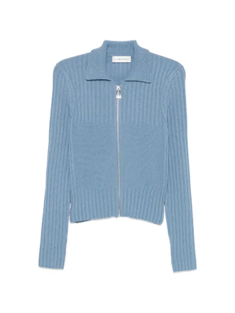 Victoria Beckham ribbed-knit zip-up cardigan