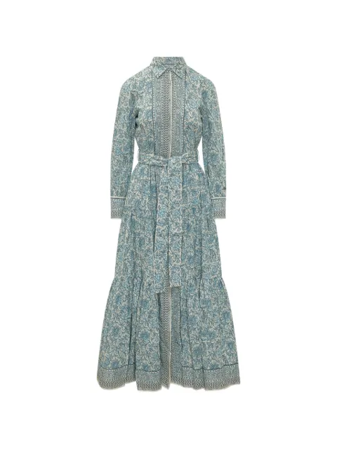 MC2 Saint Barth batik-print tiered maxi dress