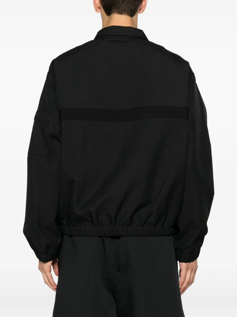Stüssy Jack met vlakken en rits Zwart