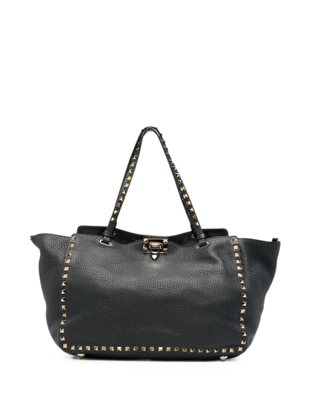 Valentino Garavani Pre-Owned 2010s Rockstud-embellishment shoulder bag - Nero
