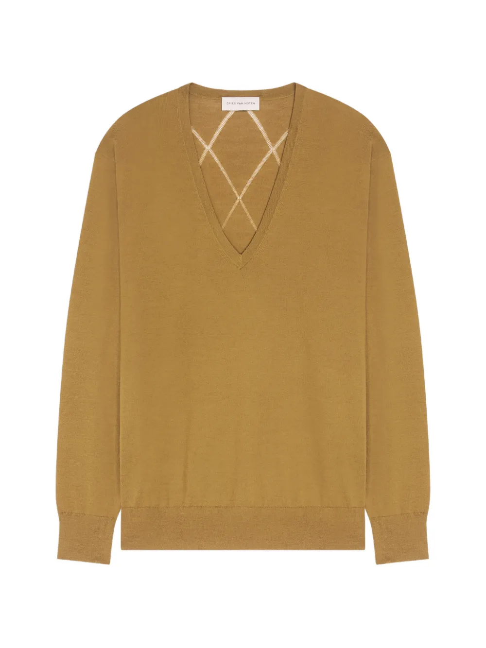 DRIES VAN NOTEN Maglione in lana merino - Marrone