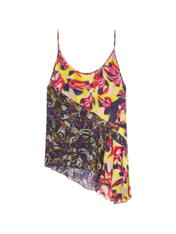 Dries Van Noten Slip Top in Yellow