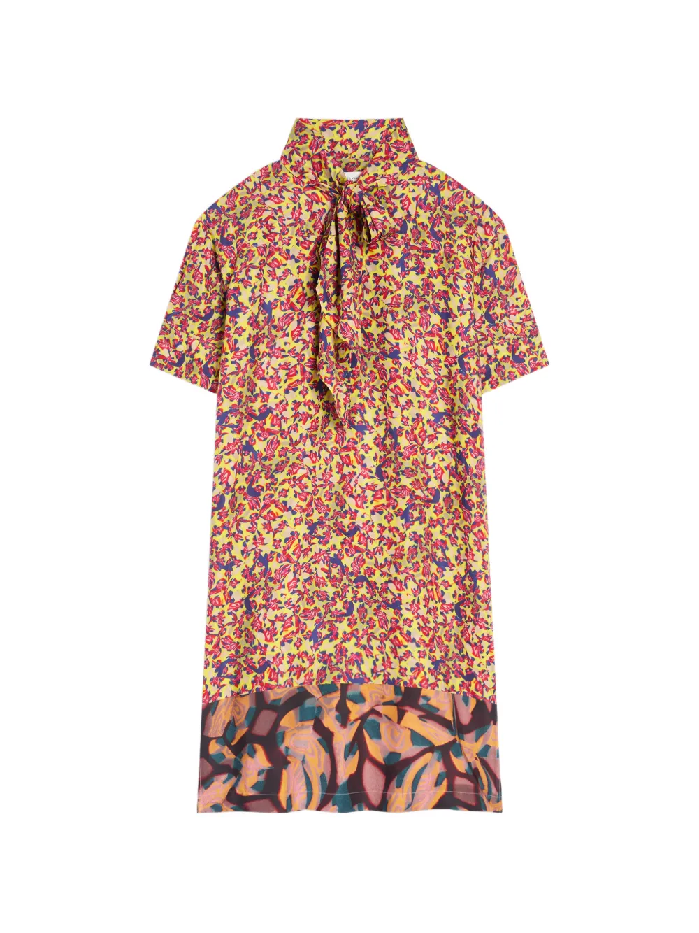 DRIES VAN NOTEN viscose shirt dress - Yellow