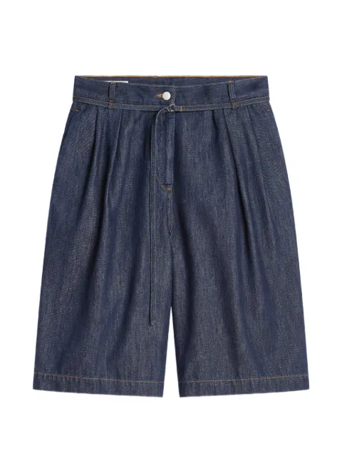 DRIES VAN NOTEN belted denim shorts