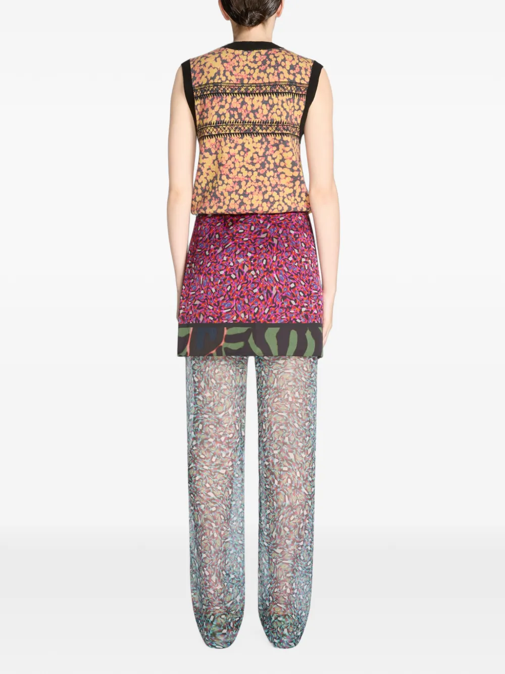 DRIES VAN NOTEN Wikkelrok met print Roze