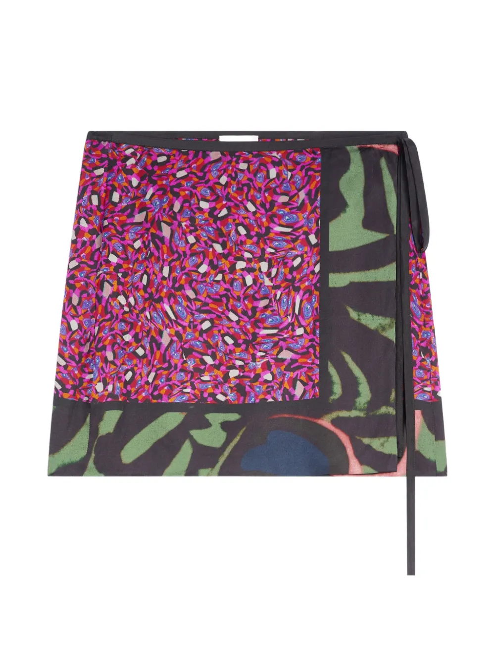 DRIES VAN NOTEN printed wrap skirt - Pink