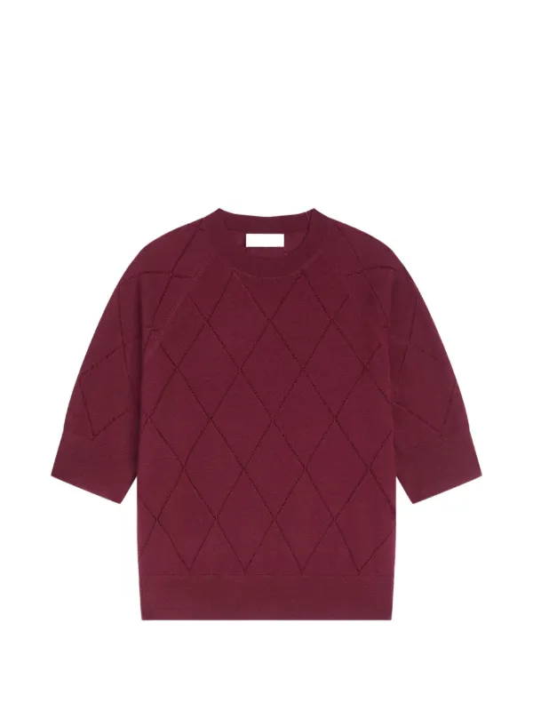 Dries Van Noten Merino Sweater in Red