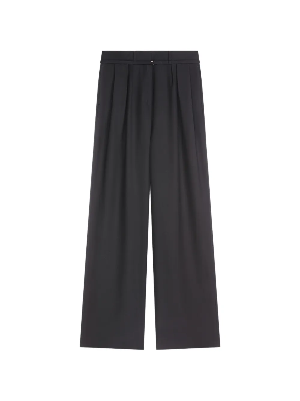 DRIES VAN NOTEN belted pleated trousers - Black