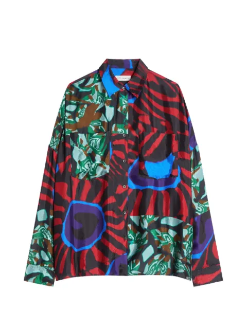 DRIES VAN NOTEN viscose cocoon shirt