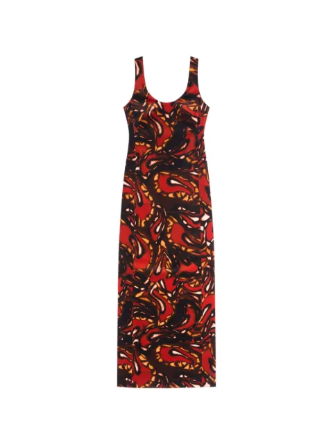 DRIES VAN NOTEN vestido largo de terciopelo