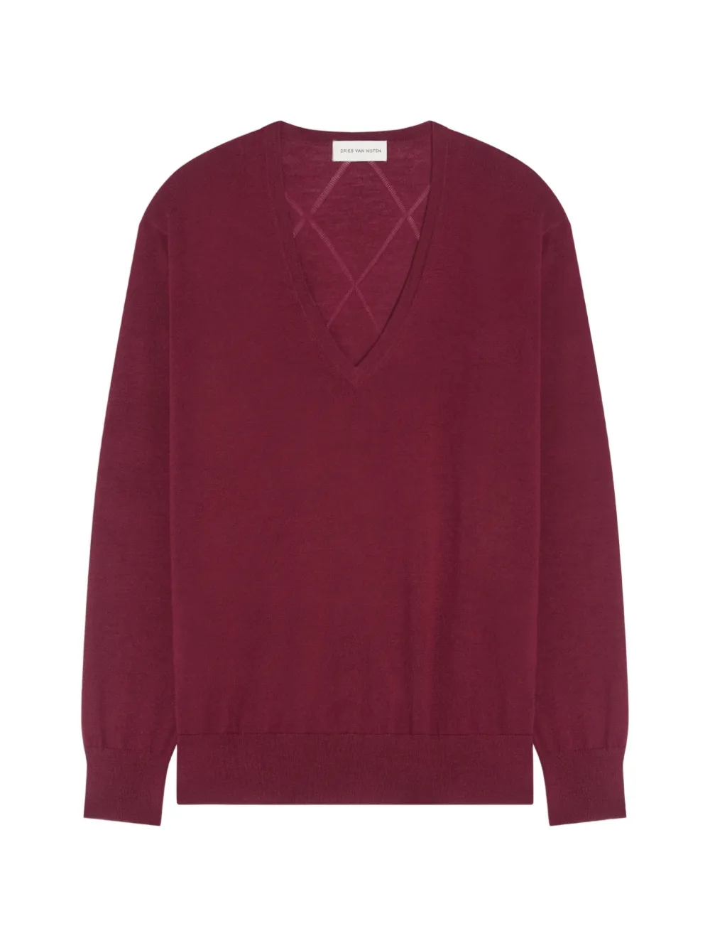 DRIES VAN NOTEN merino sweater - Red