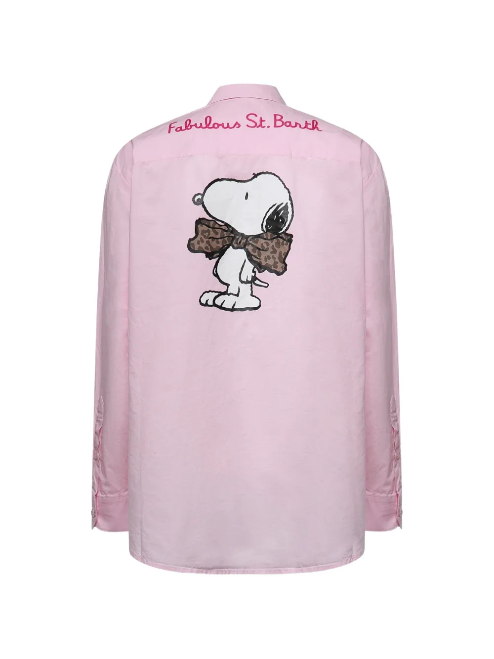 MC2 Saint Barth Brigitte popeline overhemd met Snoopy-print Roze