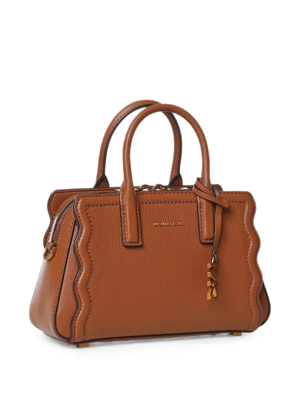 Michael Kors XS Laila handtas met gewelfde afwerking Bruin