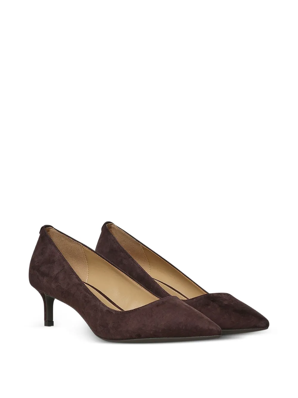 Michael Kors Alina Flex pointed-toe suede pumps Bruin