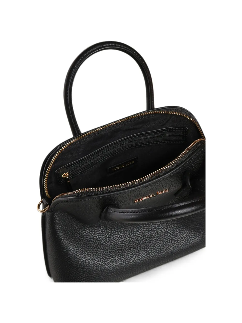Michael Kors Medium Freddie leren shopper Zwart