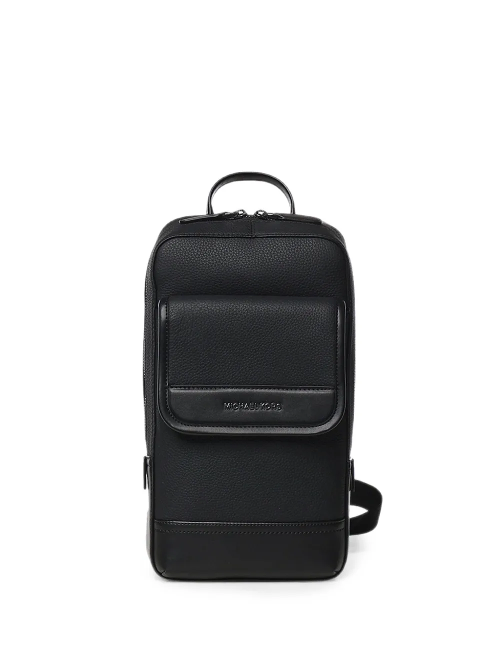 Michael Kors Jet Set pebbled sling backpack - Schwarz