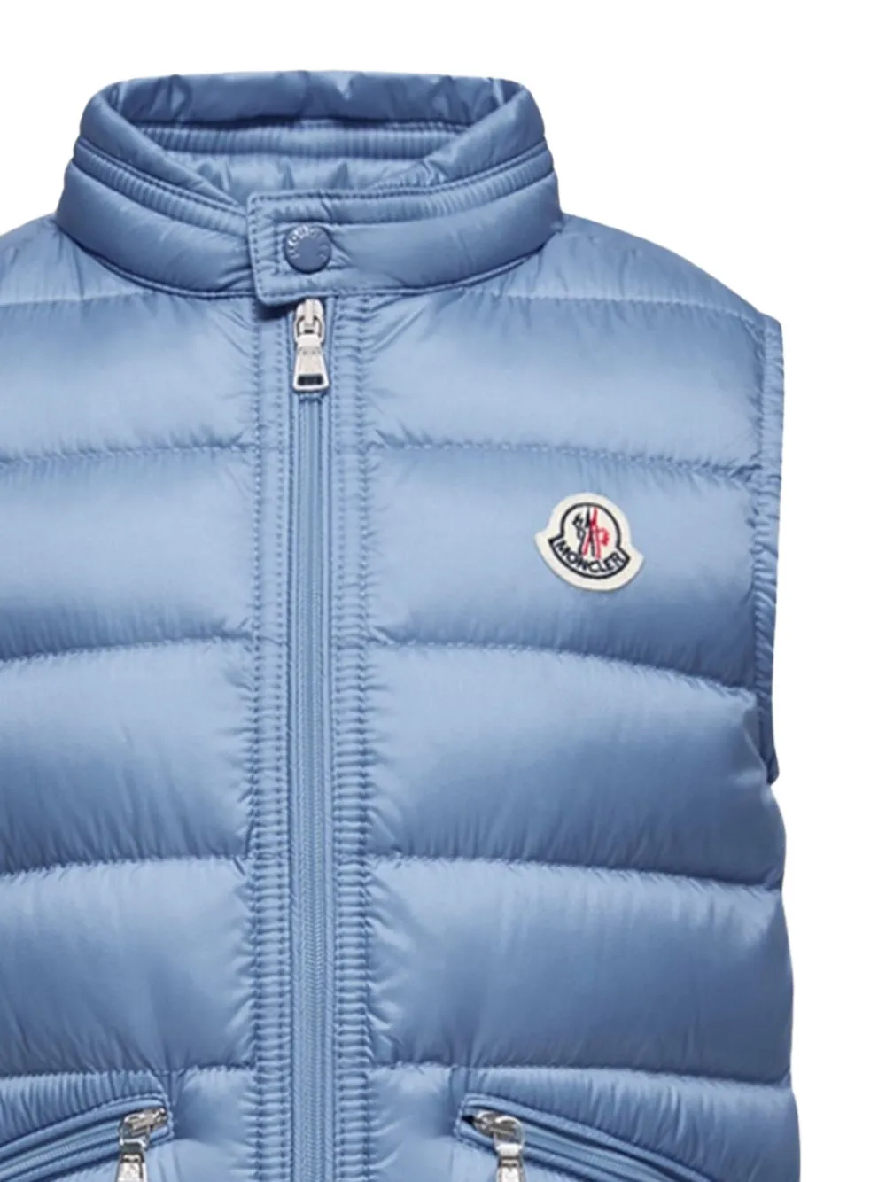 Moncler Enfant Gui opvouwbare bodywarmer Blauw