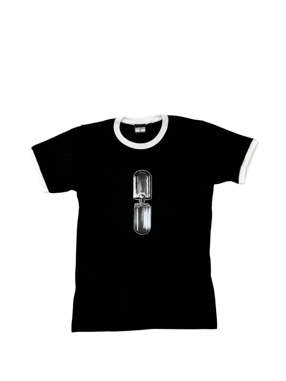 Babylon La Bb Ringer T-shirt In Black