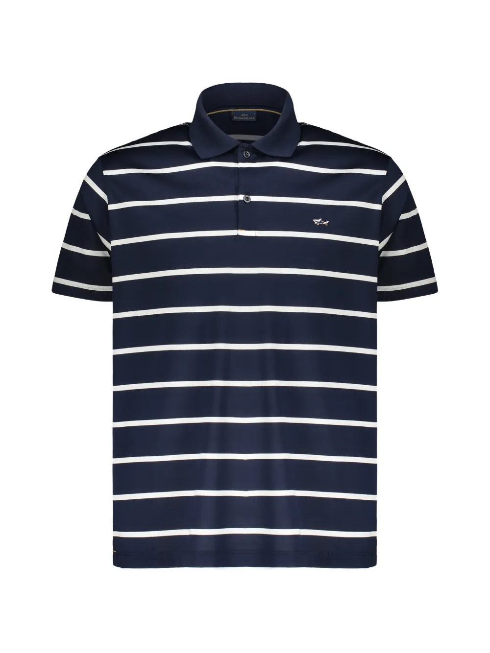 Paul & Shark striped short-sleeve polo shirt - Blu