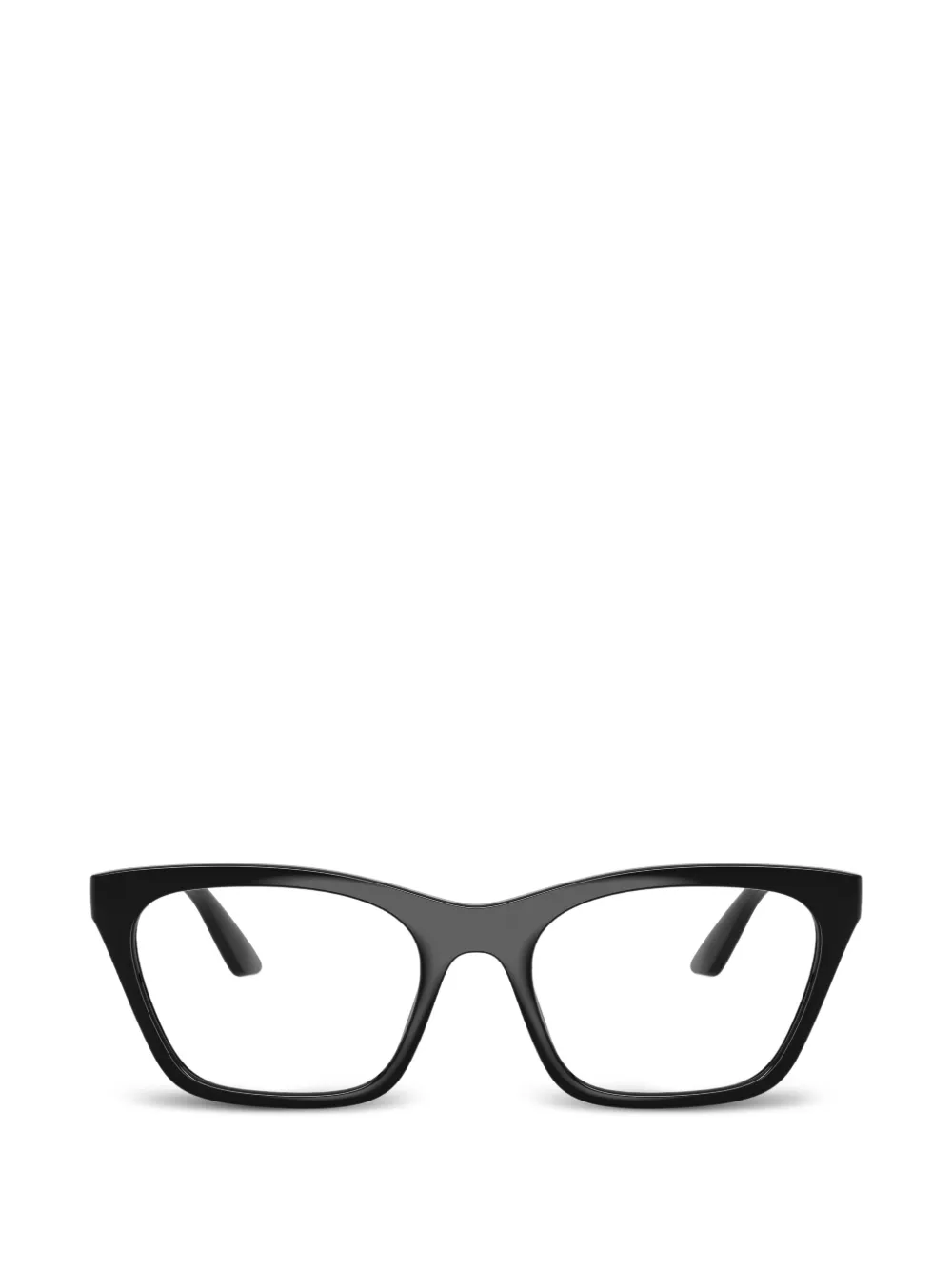 Emporio Armani square-frame clip-on glasses - Nero