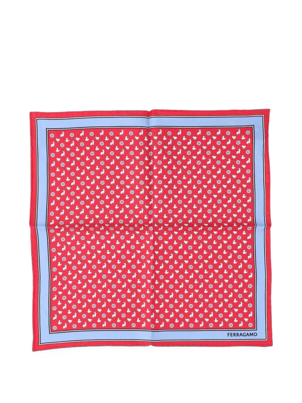 Ferragamo Primavera zijden pochet Rood