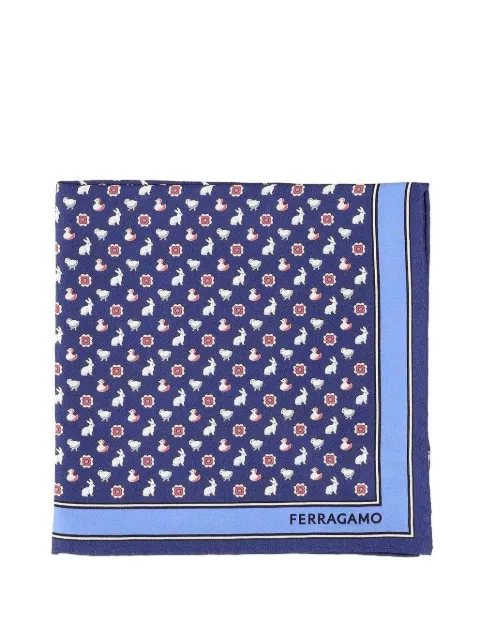 Ferragamo Primavera silk pocket square