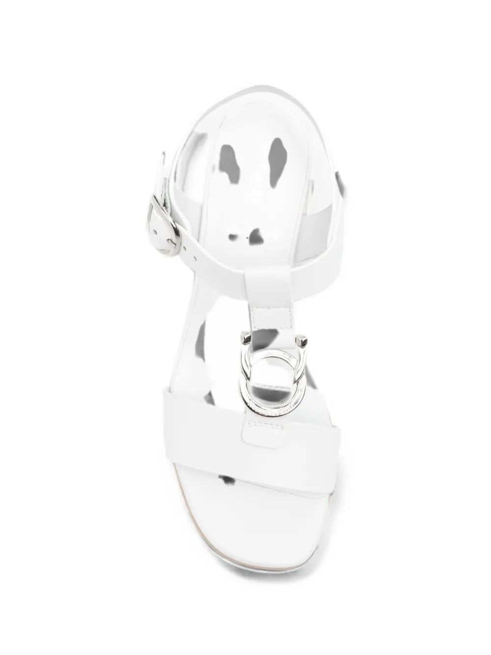 NERO GIARDINI buckle-fastening leather sandals Wit