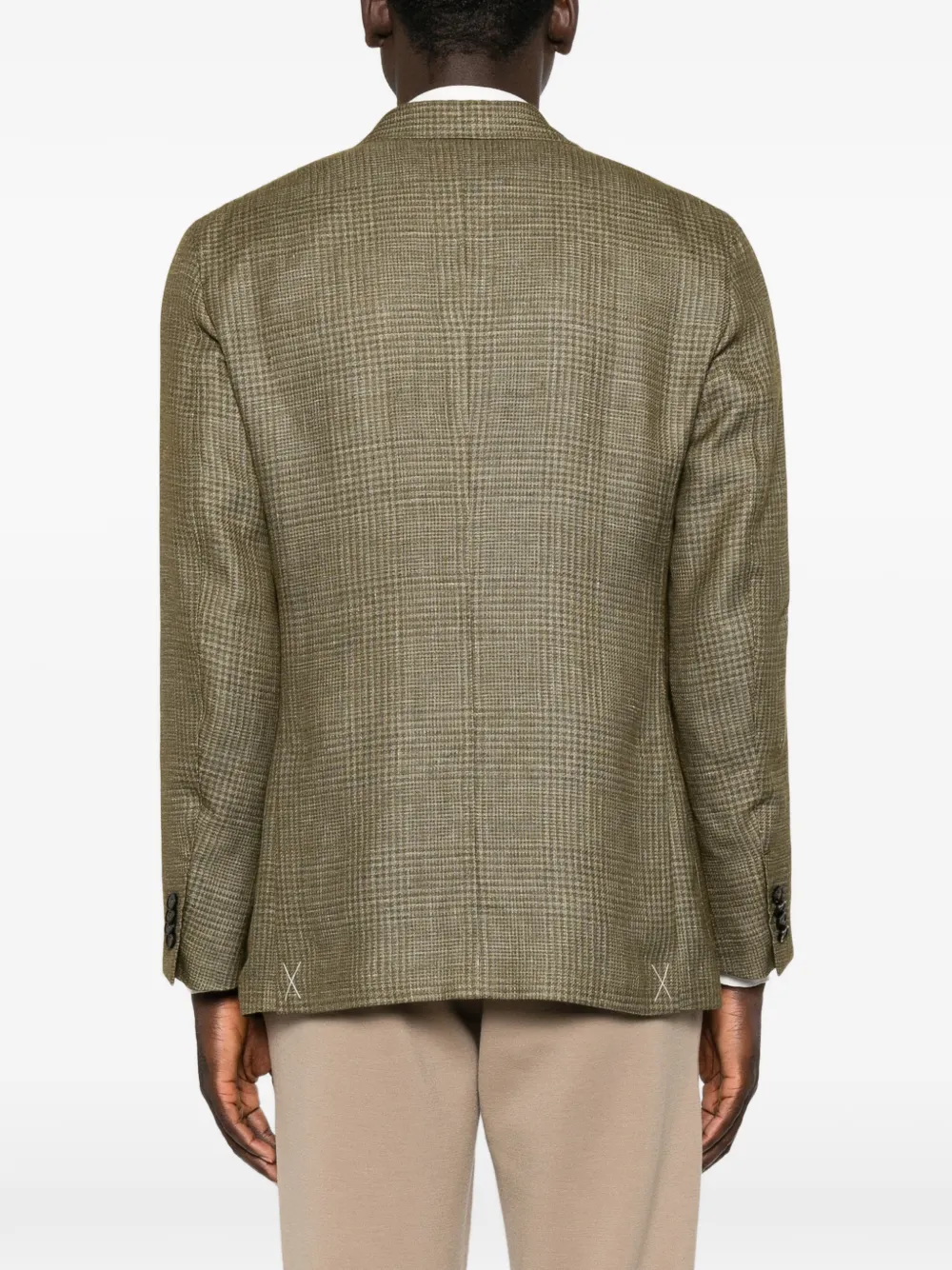 Zegna Jack met gekerfde revers Groen