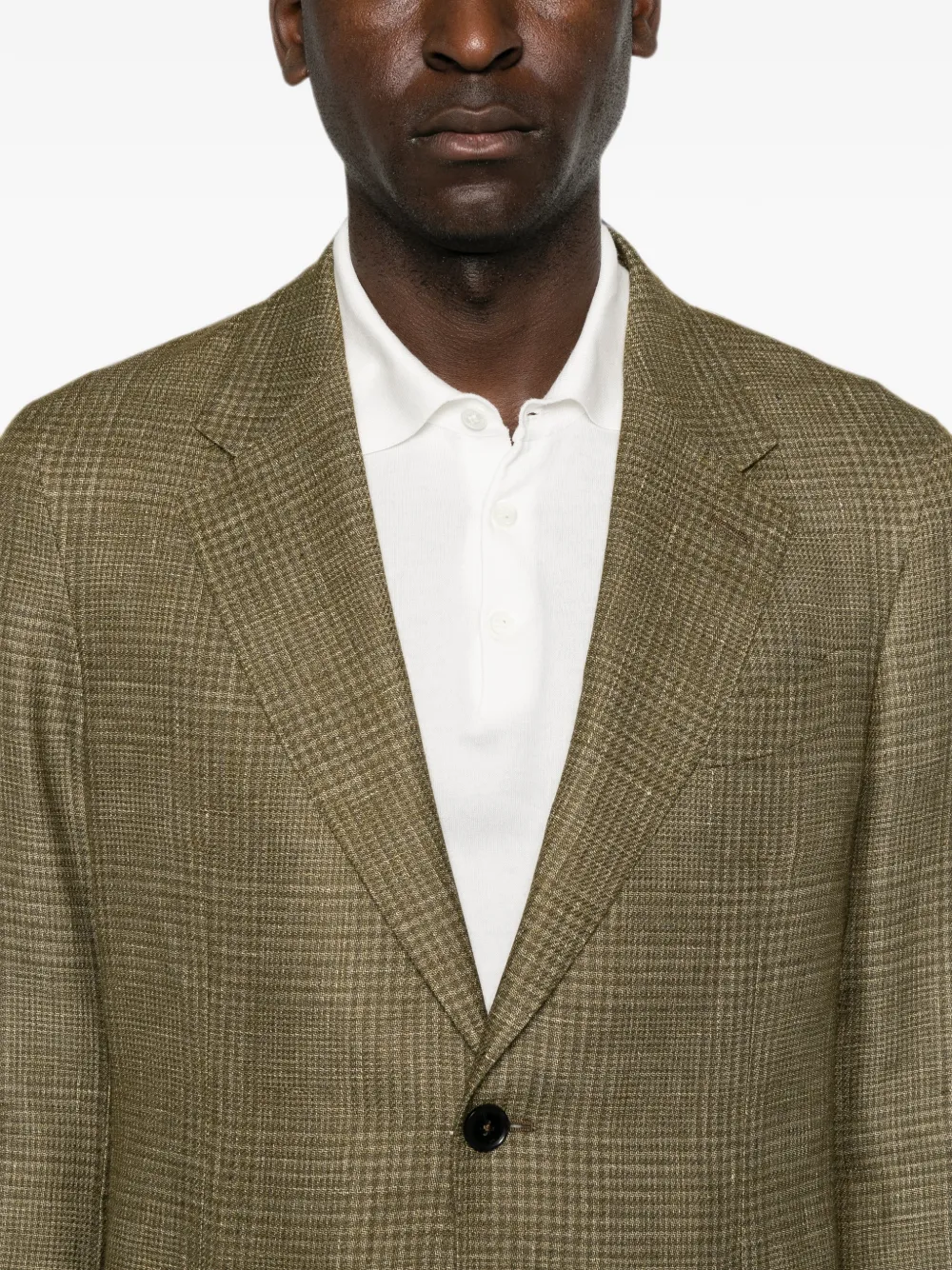 Zegna Jack met gekerfde revers Groen