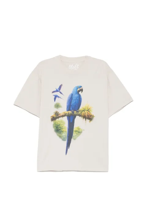 Melt playera con loros estampados