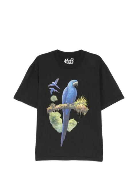 Melt Camiseta com estampa de papagaio