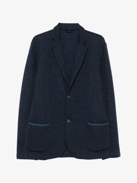 Gran Sasso blazer de lana con botones y motivo de espiga