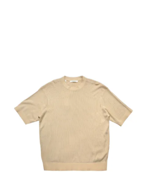 SELECTED Mattis ribbed-knit T-shirt