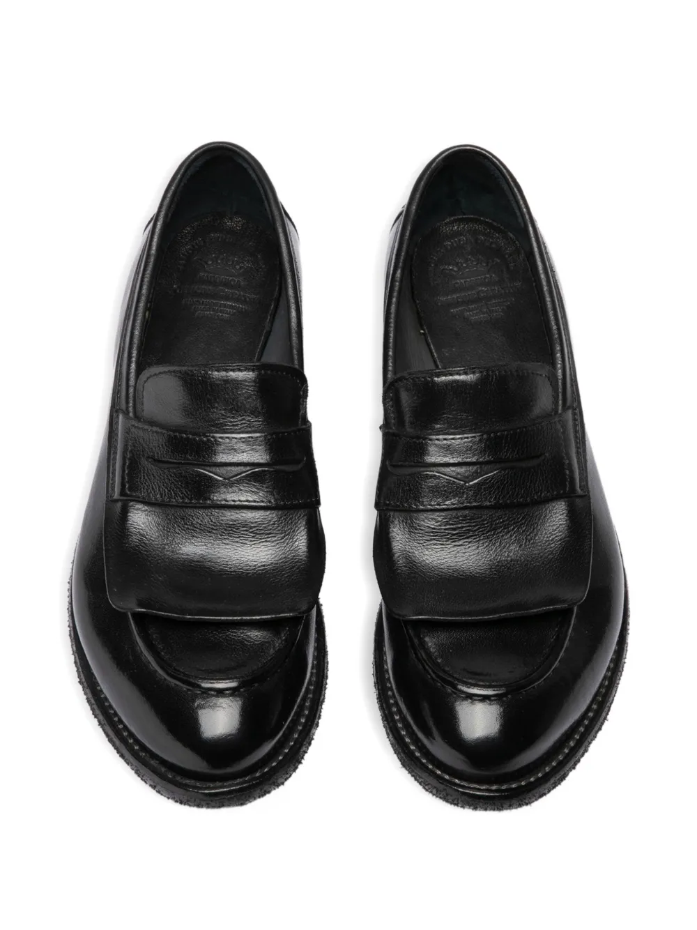 Officine Creative Lexikon 140 Loafers in Black, view 3