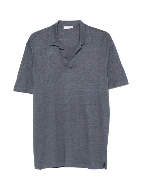 Gran Sasso short-sleeve V-neck linen T-shirt