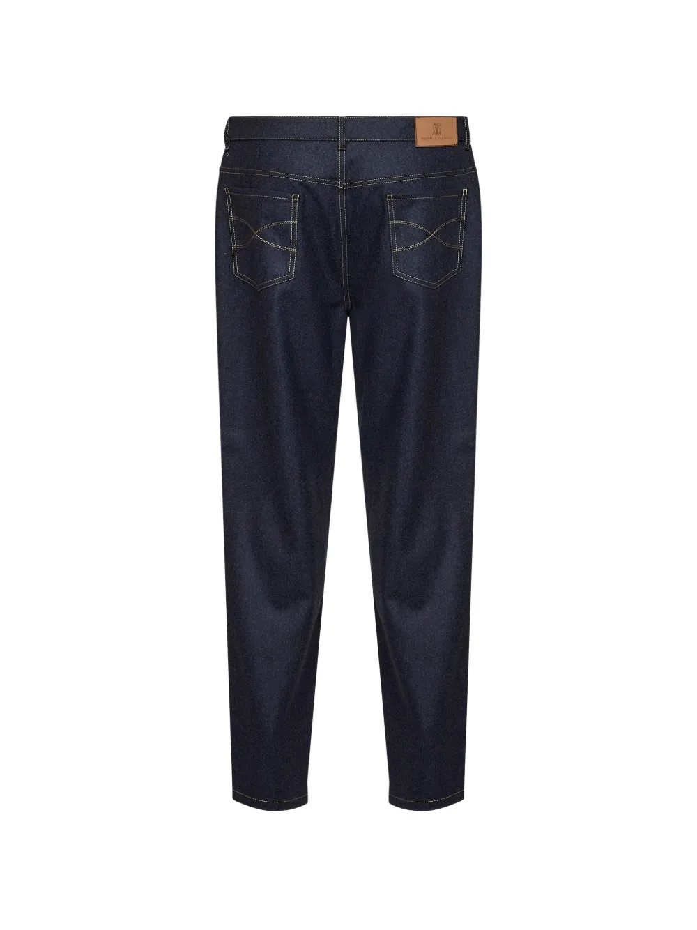 Brunello Cucinelli Solomeo broek met borduurwerk Blauw