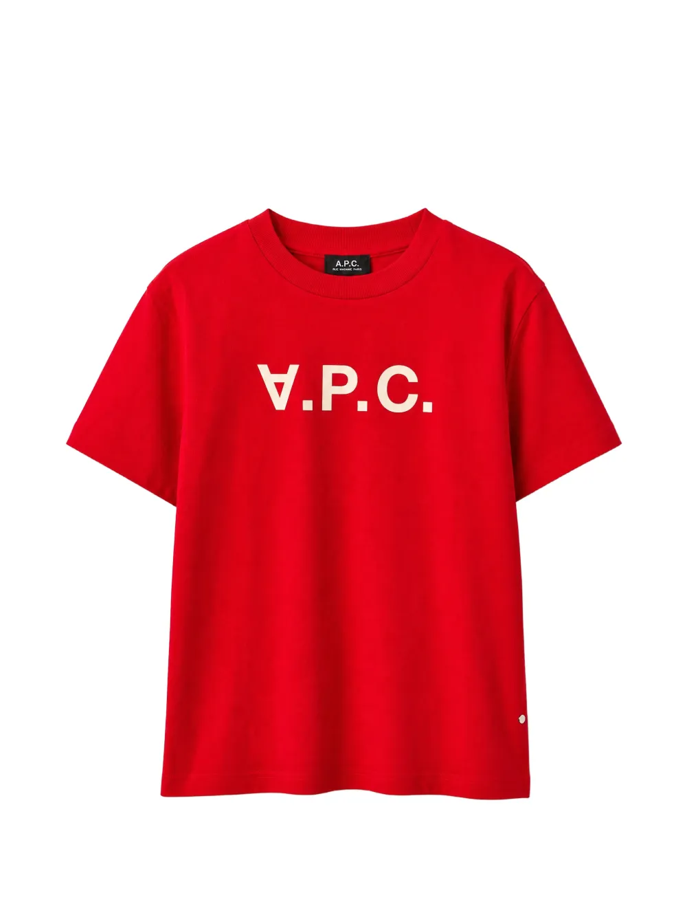 A.P.C. T-shirt V.P.C. con logo - Rosso