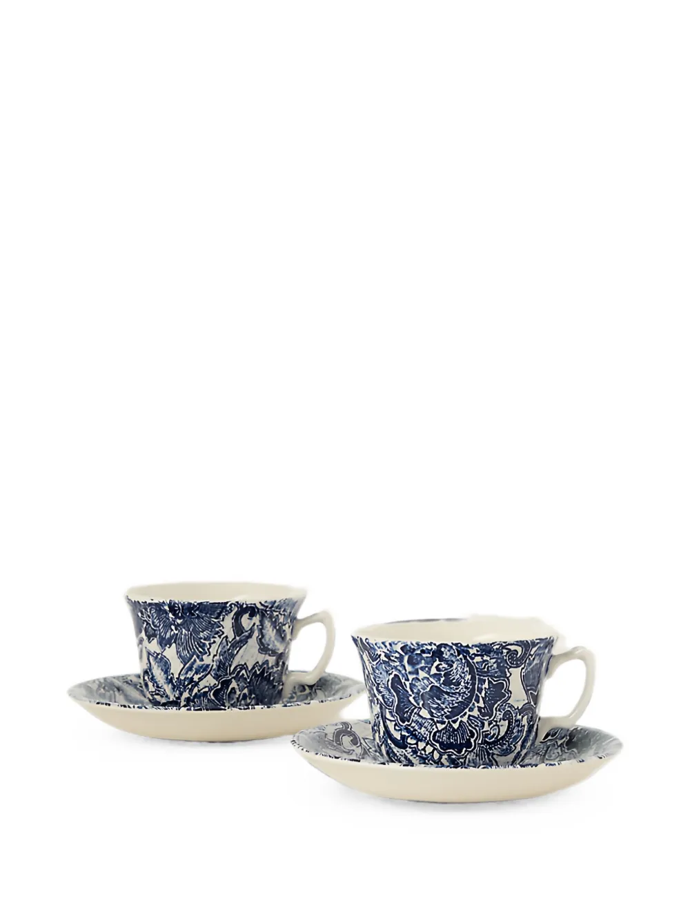 Ralph Lauren Home Faded Peony teacup and saucer set (two-person setting) - Blu