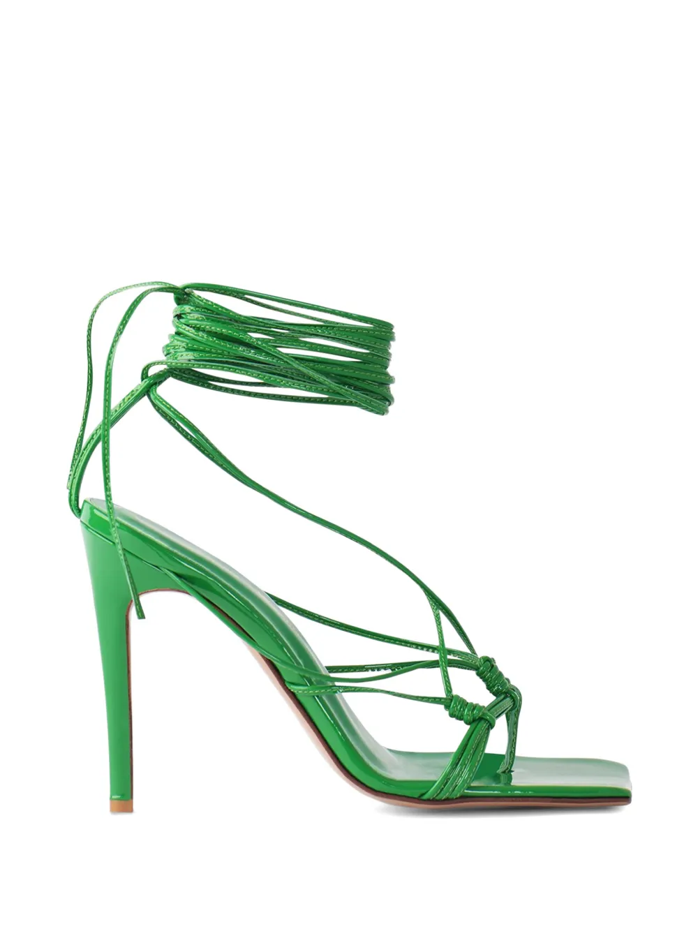 Andrea Wazen Mandaloun Heeled Sandals In Green