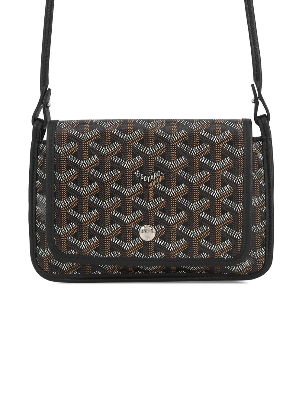 Goyard Pre-Owned 2018 Goyardine Plumet Pocket Wallet crossbody bag - Nero