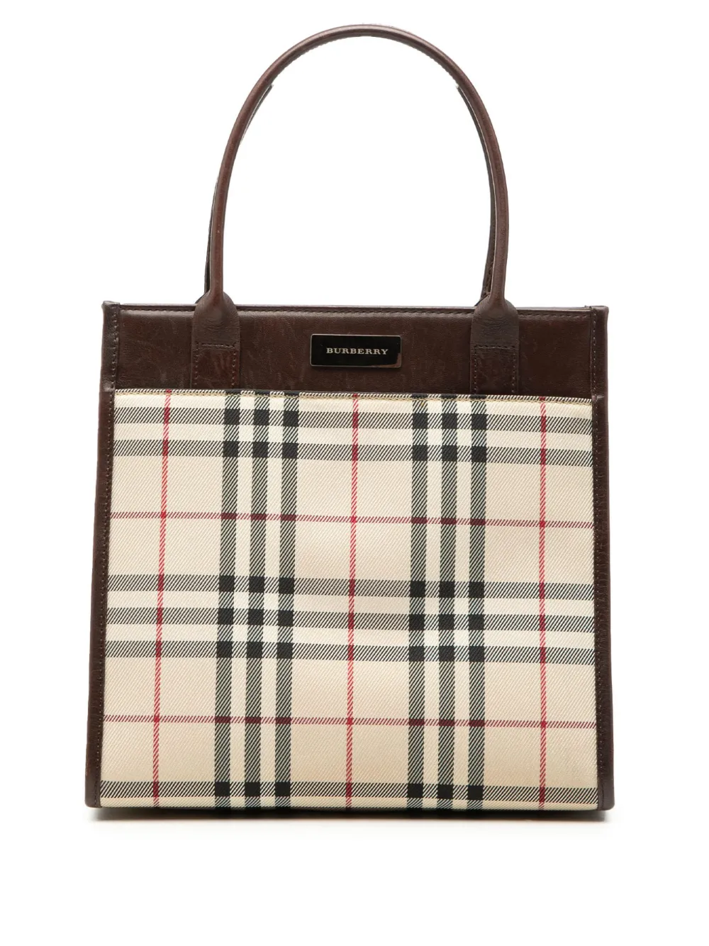 Burberry Pre-Owned 2000-2017 House Check Canvas handbag - Neutrals