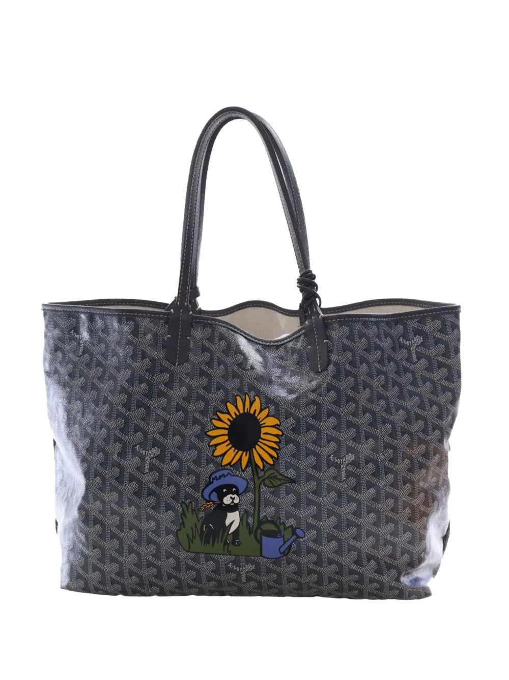 Goyard Pre-Owned 2010-2026 Goyardine Dog and Sunflower Saint Louis PM tote bag - Grigio
