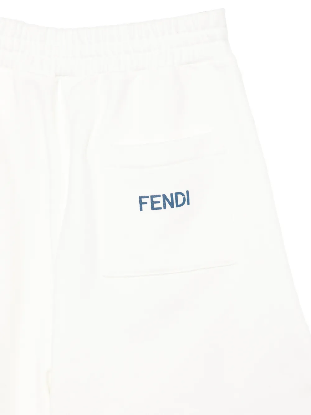Fendi Kids Shorts met logoprint Wit