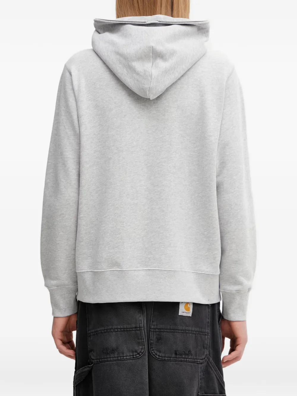 A BATHING APE Hoodie met logopatch Grijs