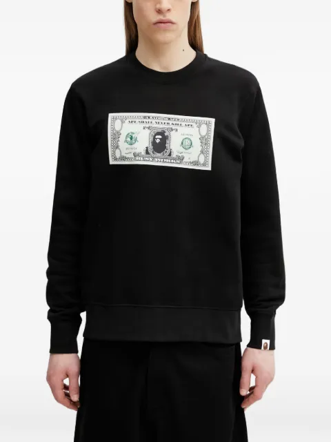 A BATHING APE® logo-patch sweatshirt