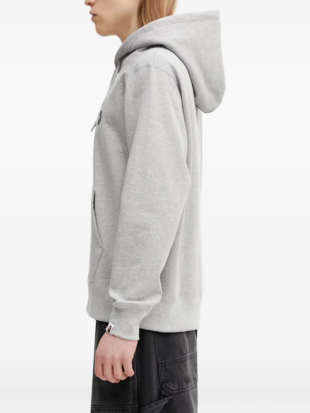 A BATHING APE Hoodie met logoprint Grijs